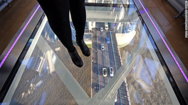Engineers had to consider the upward view for pedestrians below. Distance, angle and reflection during the day and deliberate lighting at night ensure there are no surprise views up skirts and dresses above.