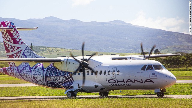 Hawaiian also enlisted local artists Sig and Kuha'o Zane to create Pacific-themed livery for their regional airline, 'Ohana By Hawaiian. The artists incorporated Hawaiian Airlines' inter-island route map as a basis for the design.