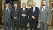 Acuerdo. Funcionarios del Ministerio de Salud y la Federación y la Sociedad Argentina de Cardiología.