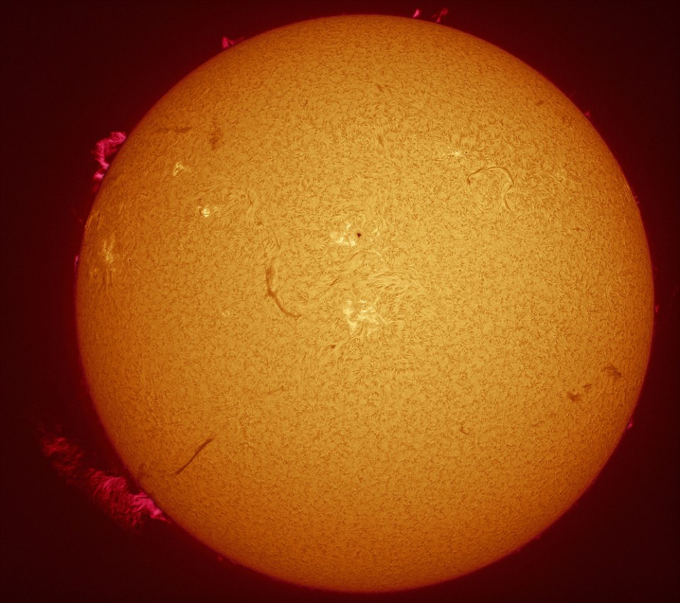 Paul Haese also won the wide-field solar system category with his 'Prominence' photo. 'This is a stunning image in all respects, and shows the active sun and large prominence on the limb,' said Dr Malin. 'A lot of effort and specialised knowledge goes into making images of this quality, and this is a superb example of an arcane art'