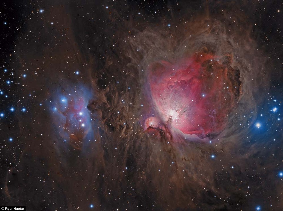 This picture by Paul Haese, called 'Dust and Gas', was the overall winner and also the winner of the deep sky category. 'I think this is the best true-colour image of the Orion Nebula I have seen for a long time,' said Dr Malin. 'It has everything. The basics are well covered by a realistic-looking colour balance and the dynamic range, which makes the heart of the nebula look brighter than everything else, which is as it should be'
