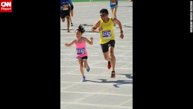 Kirimoto and his daughter, now 7, ran the famous Bolder Boulder 10K race together on Memorial Day. In July, Kirimoto weighed 168 pounds. He has dropped a total of 102 pounds.