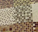 Display of different patterns of designer mosaic tiles.