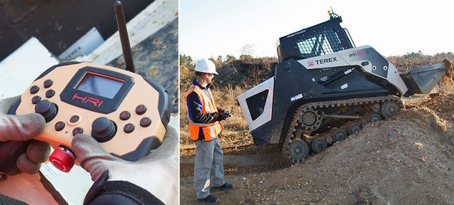 A Videogame Controller Designed To Operate Construction Equipment