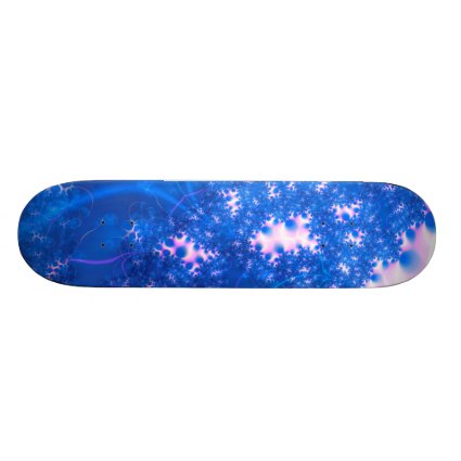 Blue Pink Delicate Cosmic Growth, Osmosis Abstract Skate Board Decks