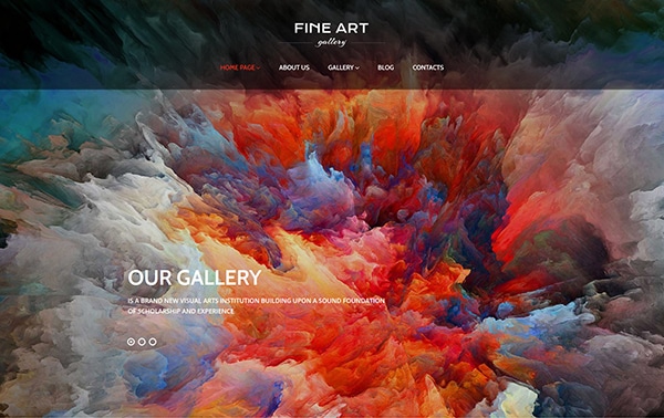 20.Art Gallery Bootstrap WordPress theme