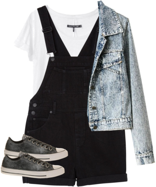 Untitled #2328 by officialnat featuring a denim coat