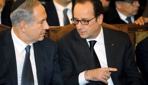Netanyahu and Hollande