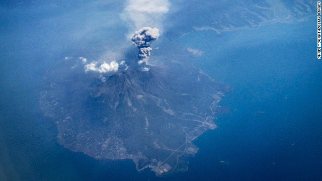 Japan's Mount Sakurajima erupts on September 29. It was the second volcano in two days to erupt in Japan.