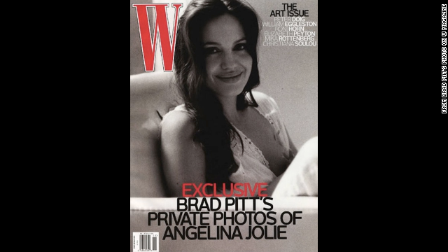 Actor Brad Pitt took this W magazine cover photo of his partner<a href='http://ift.tt/1oWHFlS' target='_blank'> Angelina Jolie</a> while she breastfed one of their twins in 2008.