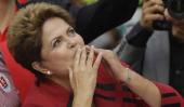 En el Nordeste. Rousseff acudió ayer a un acto en Bahía (AP)