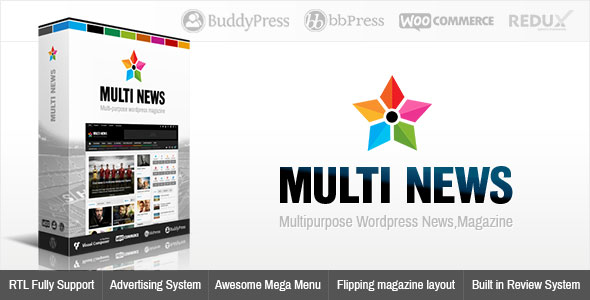 Multinews v1.7.3 - Multi-purpose Wordpress News, Magazine
