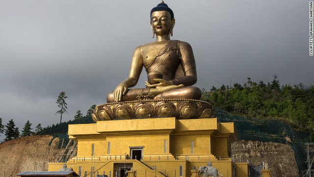 Due for completion next year, Thimphu, Bhutan's Buddha Dordenma will house 125,000 smaller Buddhas and a meditation hall.