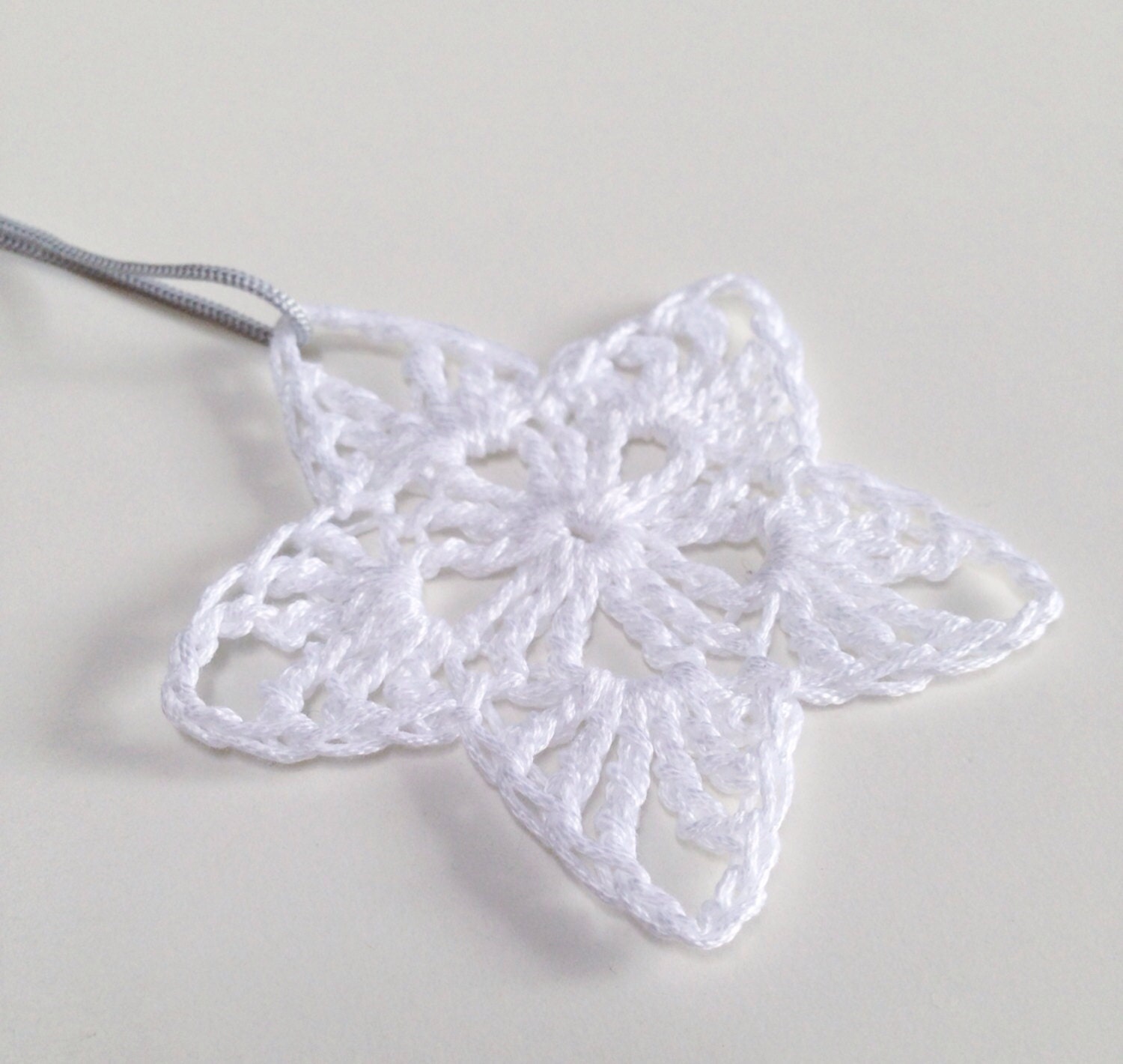 Christmas Snowflake Star Crochet Decoration - Set of 3