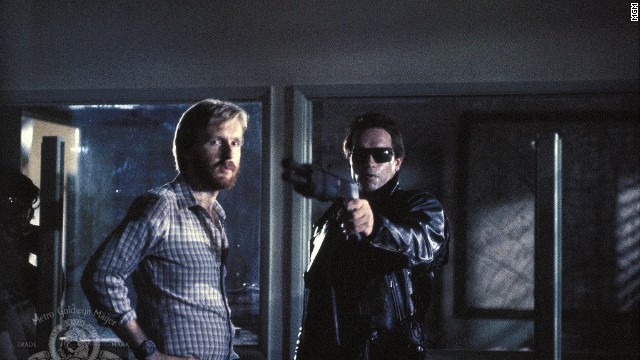 James Cameron, seen here with Schwarzenegger, co-wrote and directed "The Terminator."