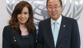 JUNTOS. Cristina y Ban Ki Moon (Archivo).