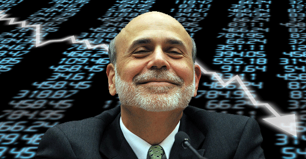 Ben Bernanke Crash Smacking a skunk with a tennis racket