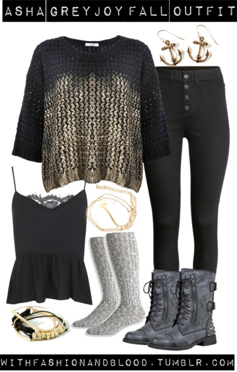 Asha Greyjoy inspired fall outfit by withfashionandblood...