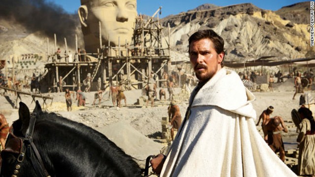 Christian Bale plays Moses in the new film version of the Bible's Book of Exodus. Directed by Ridley Scott, some critics say the movie "whitewashes" the Bible. 