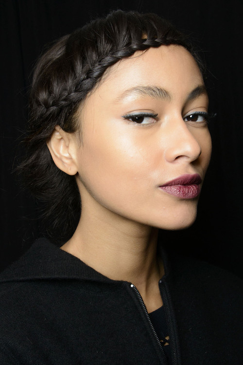 Cat Decome backstage at Nanette Lepore Fall 2014 RTW November 26, 2014 at 05:00PM