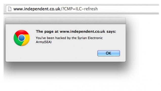 The Syrian Electronic Army Is Ruining Thanksgiving With Popups