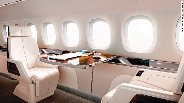 The AS2's 30-foot-long cabin is forecast to seat up to 12 passengers in business-style comfort. 