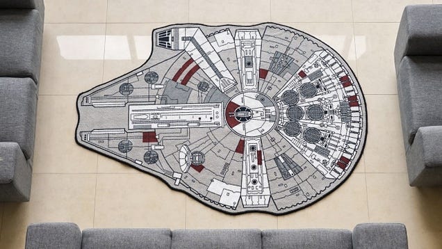 No Room Is Truly Decorated Without a Millennium Falcon Rug