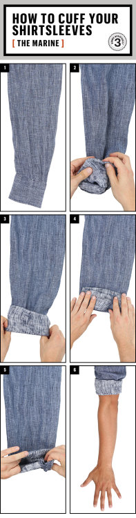 How to cuff your shirt sleeves - The Marine Via