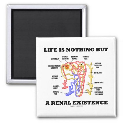 Life Is Nothing But A Renal Existence Magnets