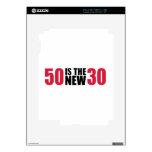 50 is the new 30 birthday decal for iPad 2
