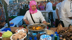 Marrakech goat\'s head stew.