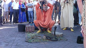 Marrakech snake charmer.