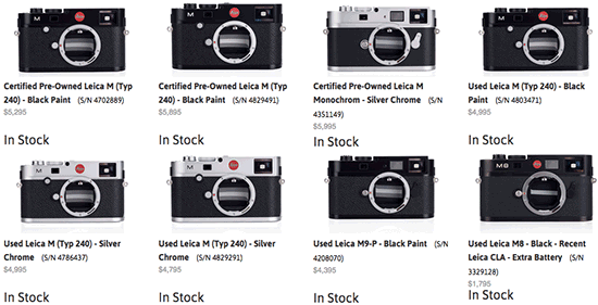 Used-Leica-M-cameras-on-sale