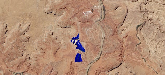 Why There's an Electric Blue Lake in the Middle of the Utah Desert