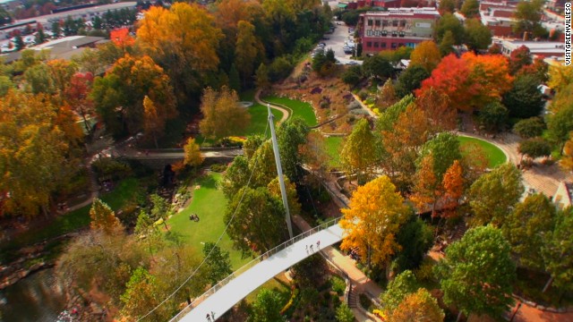 7. Nestled in the foothills of the Blue Ridge Mountains, Greenville, South Carolina, offers a downtown arts scene that includes museums and public art (including the "Mice on Main" sculptures). Enjoy the town's bicycle sharing program to explore local trails or strap on hiking boots to trek the nearby mountains. 