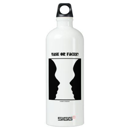 Vase Or Faces? (Optical Illusion) SIGG Traveler 1.0L Water Bottle