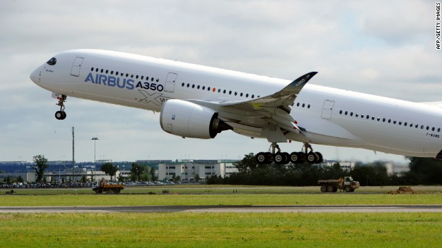 The A350 was crewed for its maiden flight by a British and a French test pilot assisted by a flight engineer and three other engineers at the back.