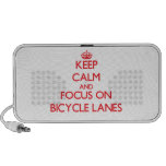 Keep Calm and focus on Bicycle Lanes iPod Speakers