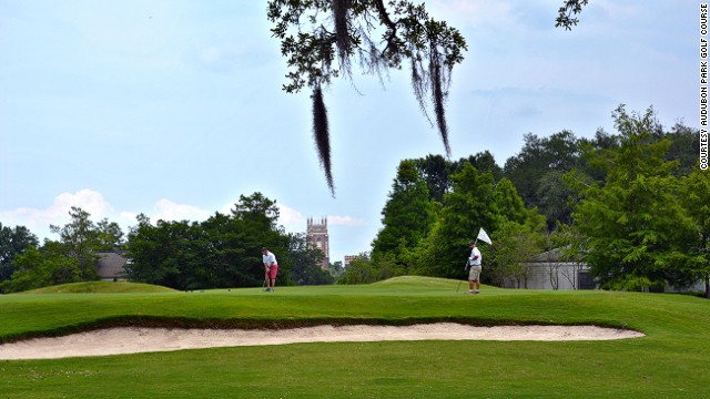 New Orleans' 18-hole Audubon Park Golf Course opened in 1898 and can be accessed via streetcar.