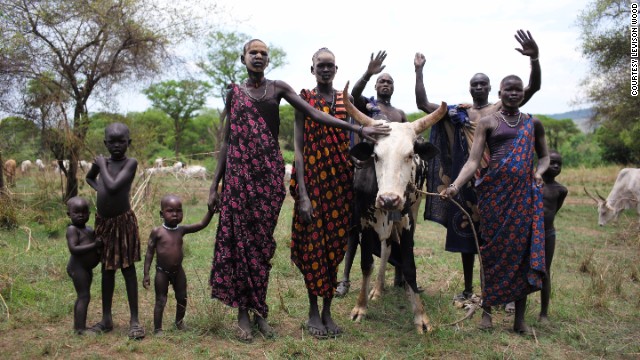 Wood arrived in South Sudan a few months into an intense civil war. Along the way, he met these Dinka cattle keepers.