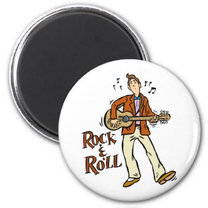 rock n roll guy playing guitar brown.png fridge magnets