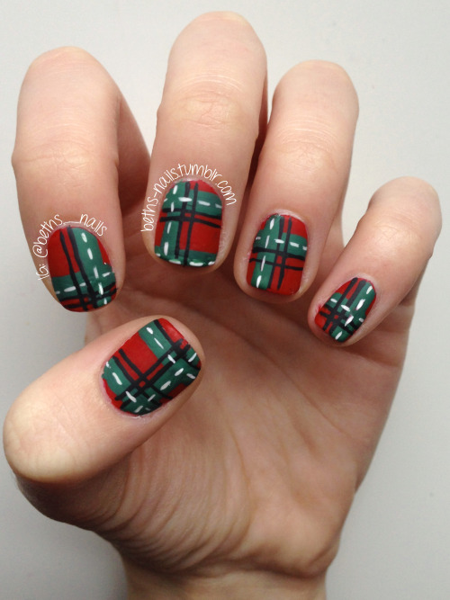 Plaid Nails! Sorry for being missing in action, hopefully...