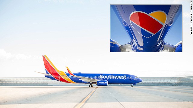 Southwest Airlines unveiled its new livery on Tuesday, introducing a new red, yellow and blue color scheme, and a heart to represent the care the carrier puts into its product. 