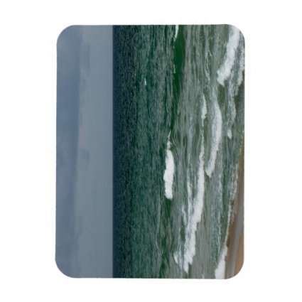 Stormy florida green ocean rectangle magnets