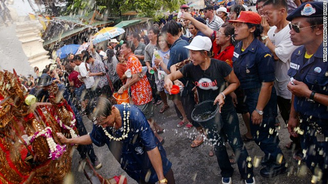 Thailand's most famous holiday is Songkran, the Thai New Year, which basically becomes a nationwide water fight. Chiang Mai has earned a reputation for hosting the wildest Songkran celebrations in the country. 