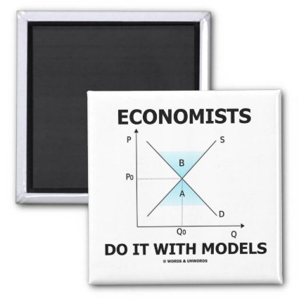 Economists Do It With Models (Economics Humor) Fridge Magnets