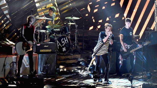 Meet your new boy band: 5 Seconds of Summer (from left, Michael Clifford, Ashton Irwin, Luke Hemmings, and Calum Hood).