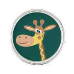 Cute Cartoon Giraffe Lapel Pin