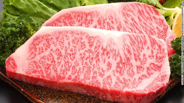 Health-conscious eaters may be wary of the web of fat (called "shimofuri") woven through slabs of Wagyu. However, pure Wagyu beef contains mostly monounsaturated fatty acids rich in Omega-3s.