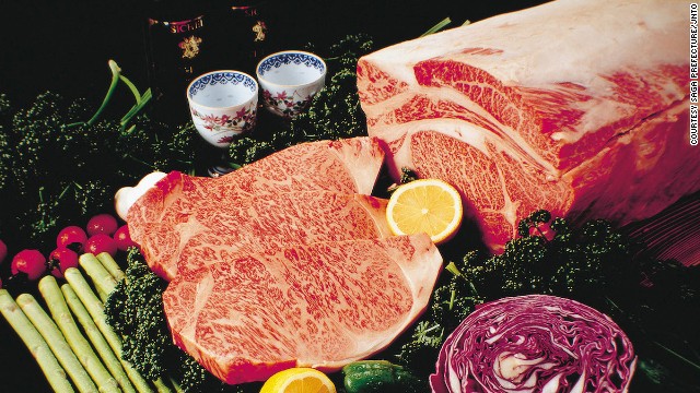 Wagyu's most striking characteristic is pervasive marbling. Achieving evenly distributed fat is a slow process. Wagyu cows are typically bred for upward of 30 months.